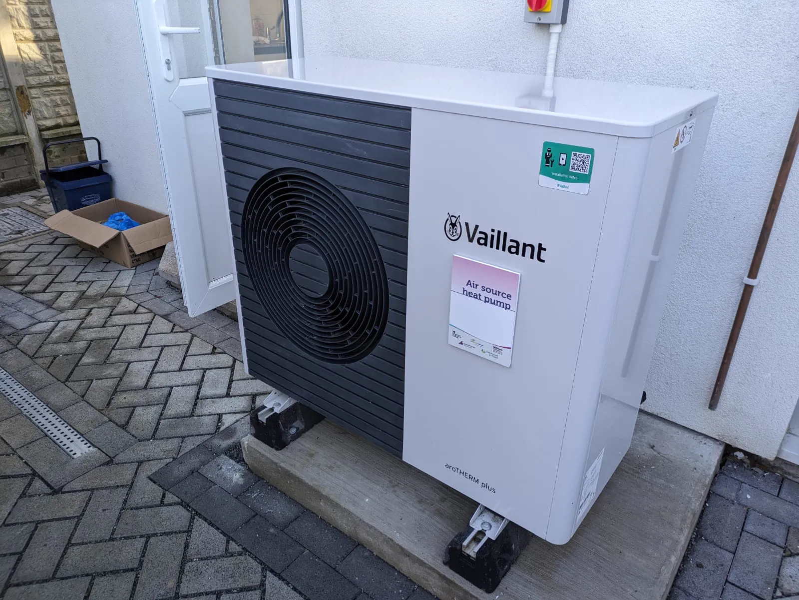 Cold-climate heat pump on an Edmonton home